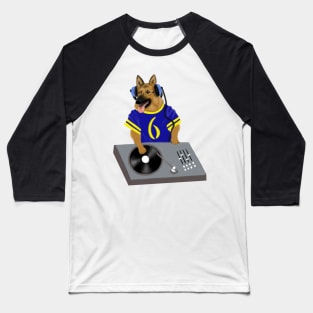 Dog DJ Party Music Lovers Funny Gift Baseball T-Shirt